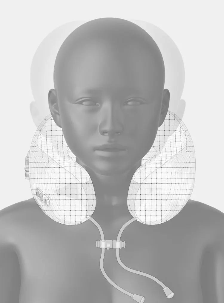 כרית עיסוי לצוואר - לחימום ועיסוי